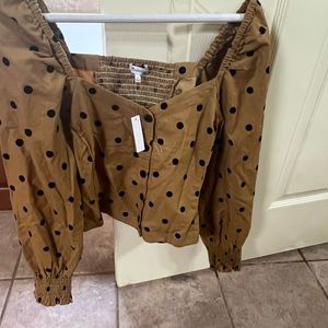 Madewell polka dot top